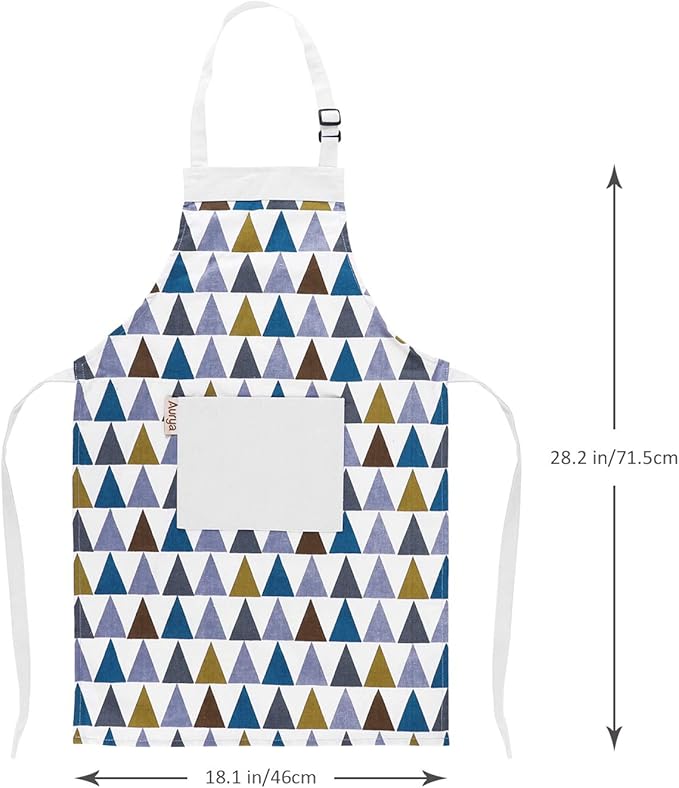 Kids Apron and Chef Hat Set-Adjustable Child Apron for Boys and Girls for Cooking Baking