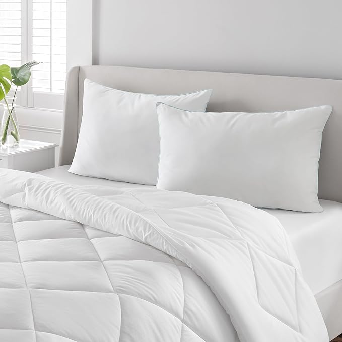 MARTHA STEWART SmartChill All Season 2 Piece Bed Pillow Set, 220 TC, Down-Alternative, Standard/Queen