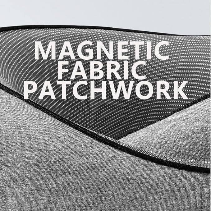 2024 Memory Foam Neck Pillow 360 Degree Neck Support Travel Pillows for Airplanes and Long Flight Travel Neck Pillow (Grey-with Strap)