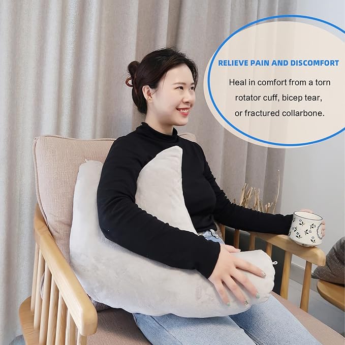 Shoulder Surgery Pillow, Ergonomic Rotator Cuff Pillow, Comfortable Post Shoulder Surgery Pillow, Adjustable Structure Provide Support, Shoulder Pain Relief