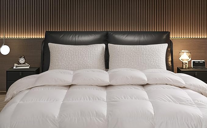 Shredded Memory Foam Pillows, Standard (2-Packs), Adjustable Bed Pillows for Side Back Stomach Sleepers,Comfy Cooling Pillows for Sleeping with Washable Cover