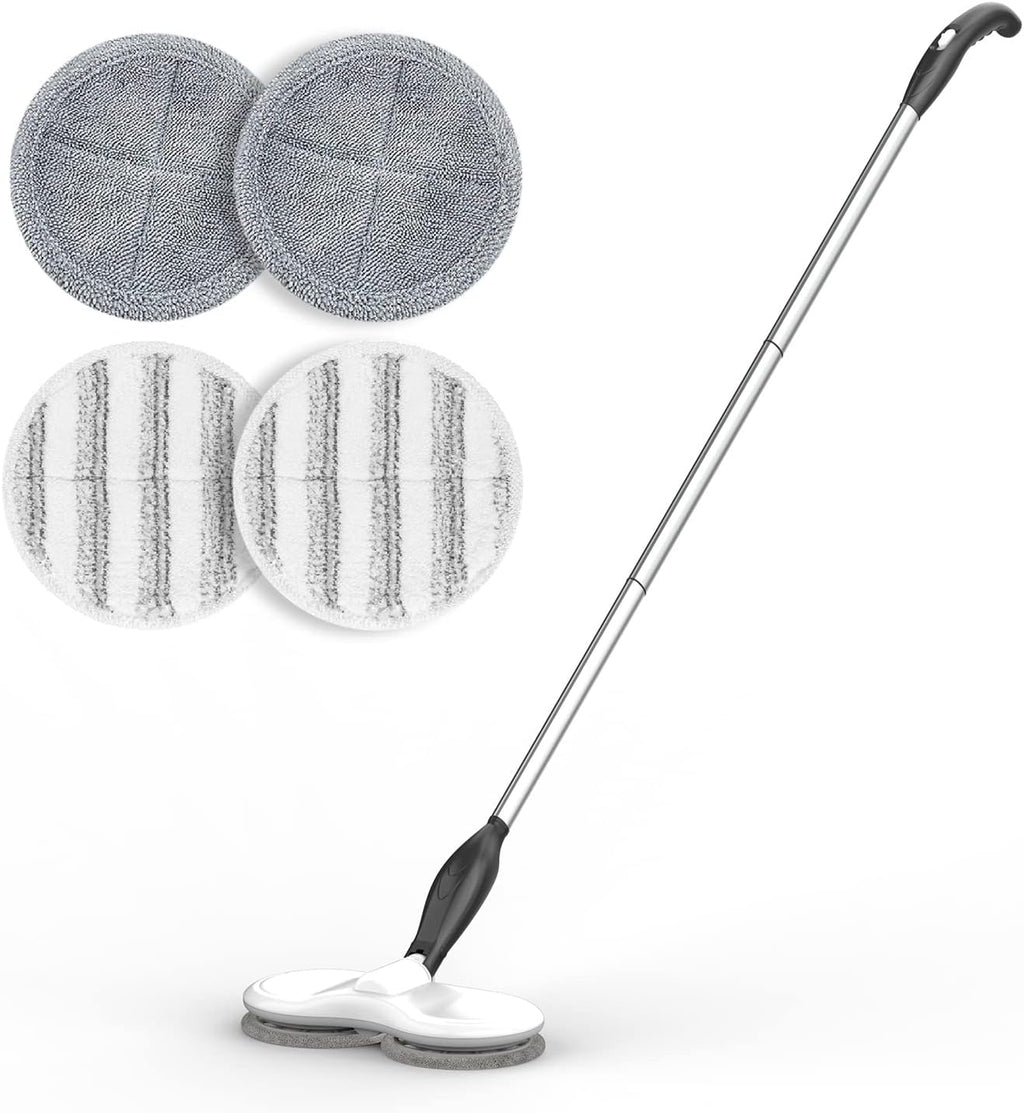 Electric Mop for Floor Cleaning, As Seen On TV, Cordless Spin Mopper Motorised Electric Mops for Hardwood Tile Laminate Floor Daily Light Cleaning (No Water Tank)