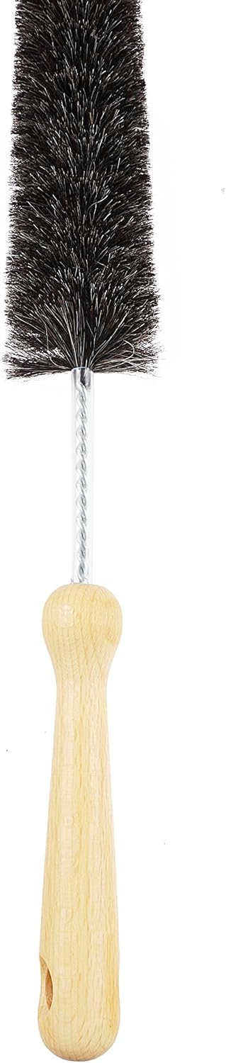 Konex Professional 28-Inch Soft Goat Hair Dryer Lint Brush Vent Cleaner, Home Essentials Maintenance Tool, Dryer Vent Brush. Manufactured in Belgium.