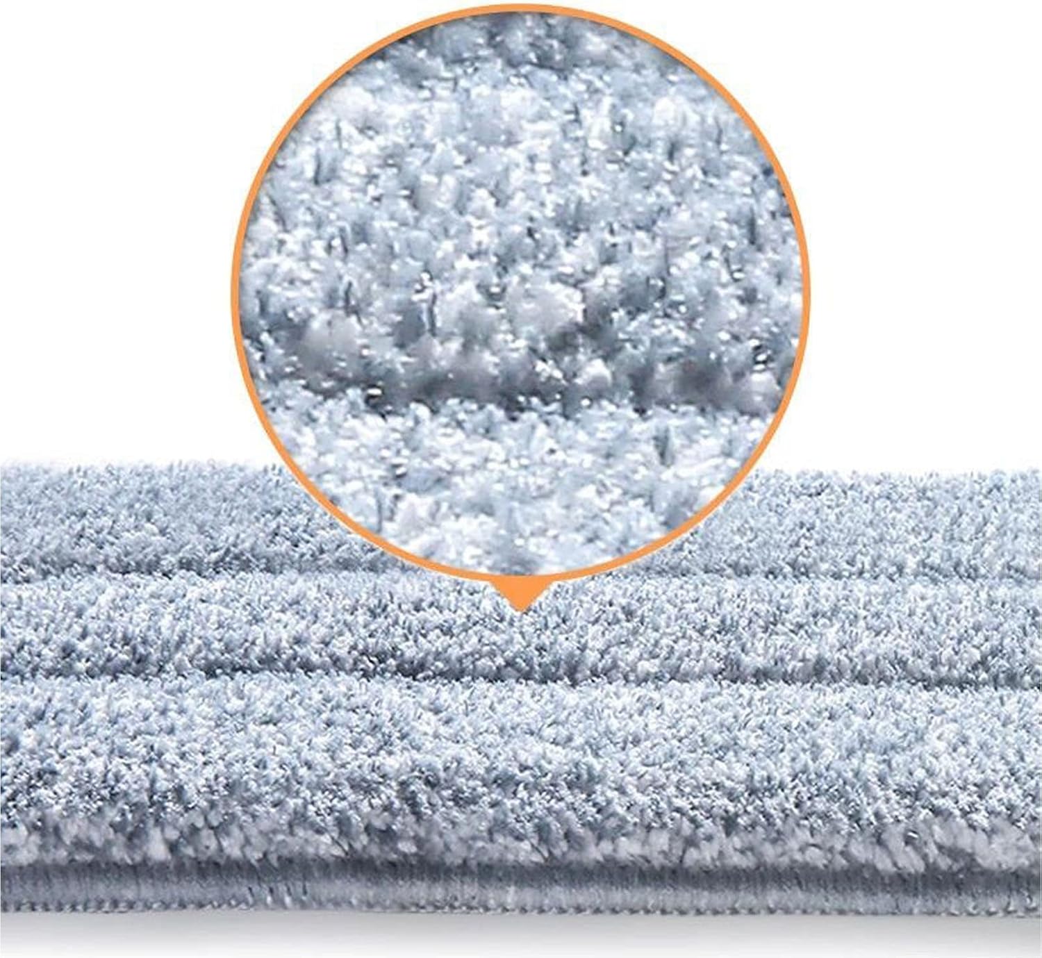 10 Pack 13 * 4.9" Generic Mop Pads Mop Head Refill Washable Wet/Dry Mops Flat Compatible with Most 11-13" Hook and Loop (Velcro) Flat Mops.System Floor Care System (10 Pack 13 * 4.9")