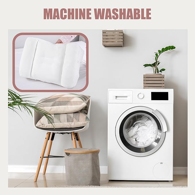 HOMBYS Side Sleeper Pillow with Arm Hole, Shredded Foam Shoulder Pillow for Neck & Shoulder Pain Relief, Multi-Angle Armholes for Different Sleeping Positions, Ergonomic Arm Holes Positioner