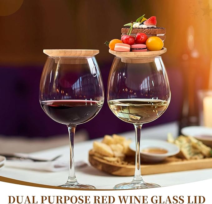 4 Pcs Wine Glass Charcuterie Topper, Wine Glass Topper Coasters Plate, Wine Glass Charcuterie Board Topper for Family Gatherings, Restaurants, Bars