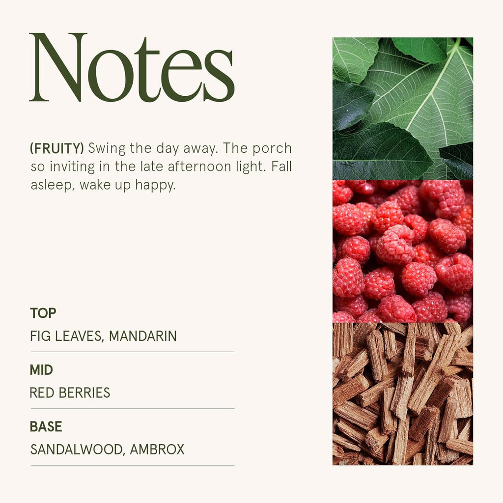 LA JOLIE MUSE Fall Candles - Sylvan Figue, Fig Leaf, Red Berries, Sandalwood | 19 oz Large Wooden Wick Candle | Natural Soy Wax | 90 Hours Clean Burn | Luxury Fig Candle | Gift-Ready for Hosts