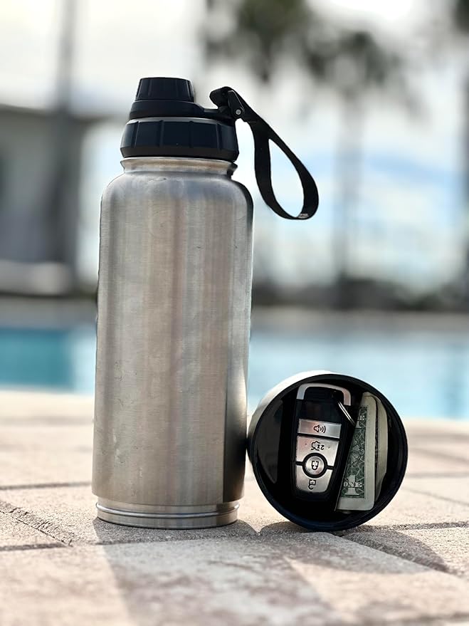 32oz Water Bottle with Storage Compartment