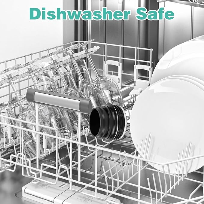 2PCS Bottle Adapter for Cirkul to YETI Rambler | BPA Free Plastic, Food Grade Silicone Fits for YETI Rambler Water Bottles(Black)