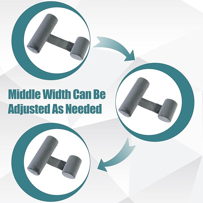 HOMBYS Memory Foam Sleep Position Training Pillow, Body Bolster Supportive Trainer Pillow for Back Sleeper Side Sleeper, Adjustable Body Pillow - Grey