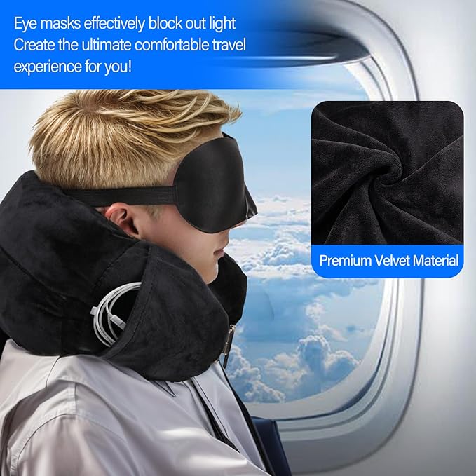 Travel Pillow You Stuff with Clothes, Stuffable Travel Pillow Transforms Into Extra Luggage Without Excess Fees, Stuffable Neck Pillow Fits 3+ Days of Travel Essentials with Pocket