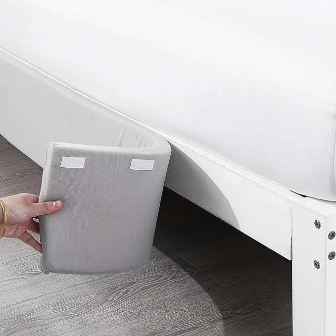 MABOZOO Bed Gap Filler Cushion, Long Thick Filler Bolster Pillow Stopper for Headboard Space Gap, Bed Mattress Extender Bed Wedge Pillow (Gray, 1.2X8X79inch)