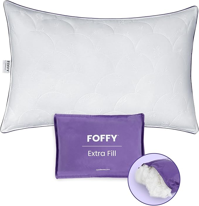 Adjustable Soft Bed Pillow for Back, Stomach, and Side Sleepers, Supportive, Cotton, Viscose, Breathable and Oeko-Tex Certified (King)