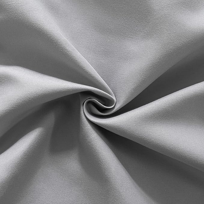 Bed Skirt Full Size Ruffled Bed Skirts with Split Corners, 14 Inch Drop Dust Ruffle Bed Skirt with Platform, Light Gray