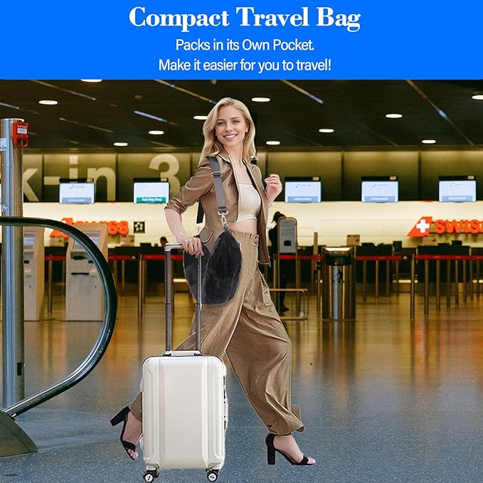 Travel Pillow You Stuff with Clothes, Stuffable Travel Pillow Transforms Into Extra Luggage Without Excess Fees, Stuffable Neck Pillow Fits 3+ Days of Travel Essentials with Pocket