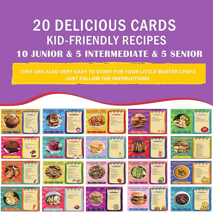 Kids Cooking Sets, Real 41 Piece Baking Set, Kids Cooking Utensils - Kids Baking Set Gift for Girls & Boys - Real Accessories & Utensils for The Curious Child