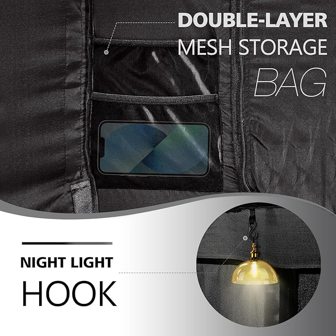 Bed Tent Bed Canopy Queen Size Tents for Adult and Kids- Portable Dream Tent Indoor Sleeping Tents 70% Blackout with 3 Doors Breathable Big Space Tents