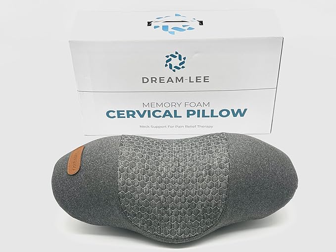 Cervical Support Memory Foam Heat Therapy & Massage Pillow/Cervical Neck Pillow/Pillow for Neck Pain Relief/Neck Stretcher/Pillows for Neck and Shoulder Pain/Posture Corrector