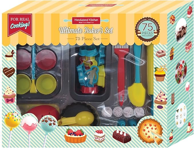 75-piece Ultimate Real Baking Set with Recipes for Kids