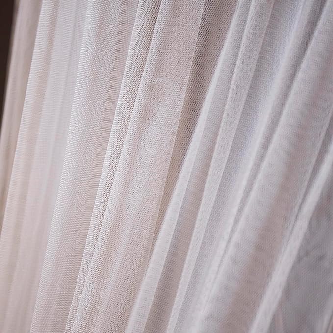 Mengersi Bed Canopy Mosquito Net,Canopy Bed Curtains for Twin Full Queen King Size Bed,Dome Mosquito Netting Bed Tent for Indoor Outdoor,Kid Bed and Adult Beds-White