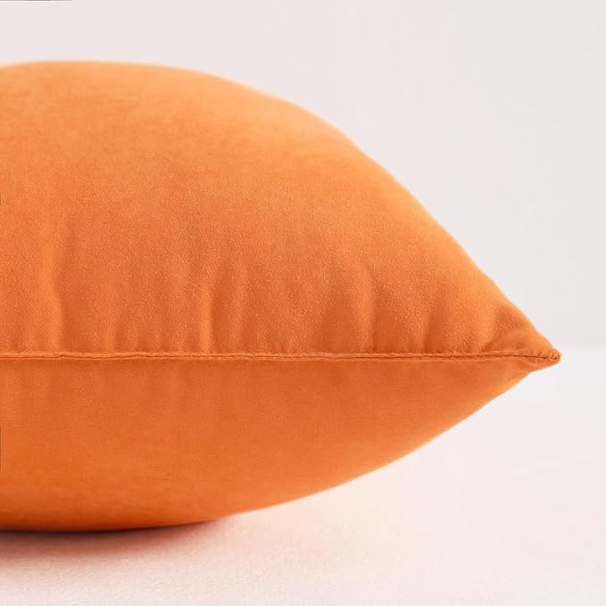 NTBAY Tiny Pillows, Down Alternative 7"x11" Microfiber Mini Pillows for Travel, Pets, Soft Machine Washable Small Pillows for Neck, Wrist, Lumbar and Knee, Orange
