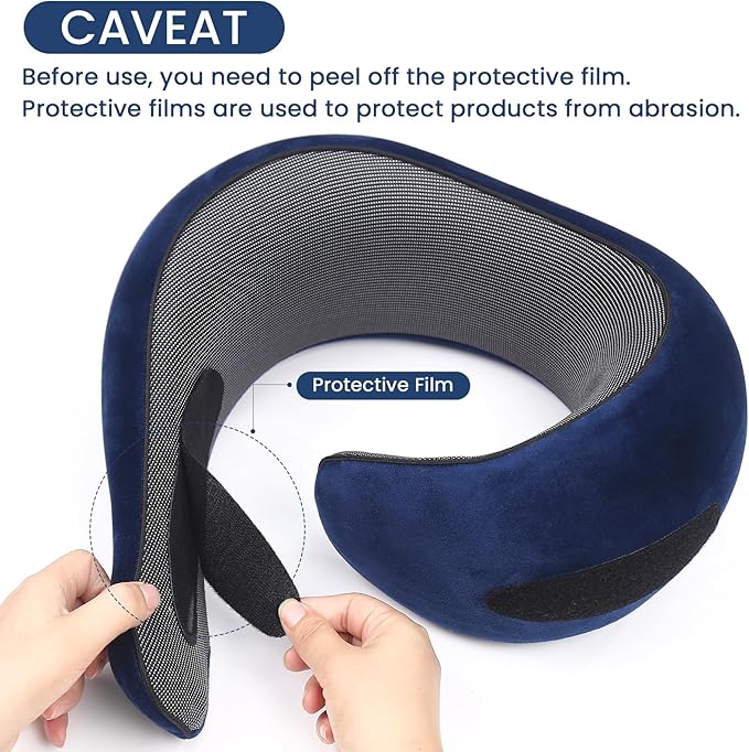 2024 New Memory Foam Travel Neck Pillow for Airplanes，Ultimate Comfort and Support, Ideal for Airplane and Car Travel ，Compact, Convenient, and Versatile Airplane Sleeping Pillow.