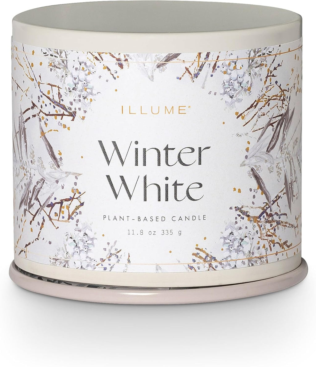 ILLUME Vanity Tin Candle, Winter White, Signature 11.8 oz.