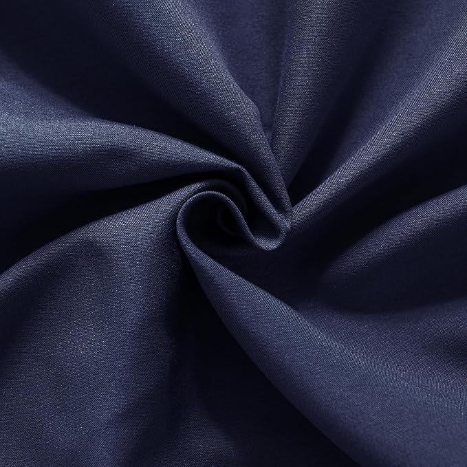 Twin Size Bed Skirt Ruffled Bed Skirt with Split Corners, 18 Inch Drop Dust Ruffle Bed Skirt with Platform, Blue (Twin - 18" Drop)