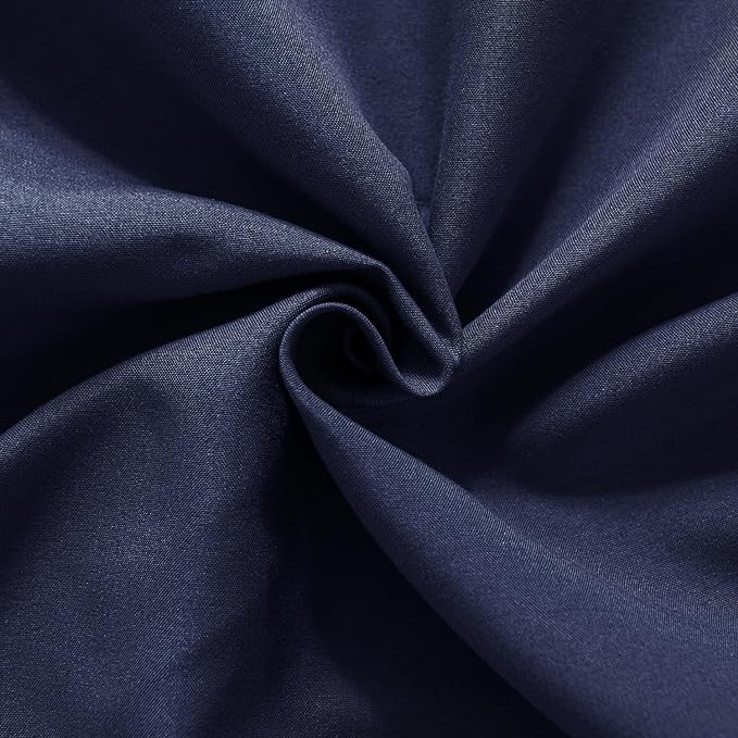 Bed Skirt Full Size Ruffled Bed Skirt with Split Corners, 18 Inch Drop Dust Ruffle Bed Skirt with Platform, Blue (Full - 18" Drop)