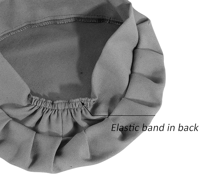 Kids Apron and Chef Hat Set-Adjustable Child Apron for Boys and Girls for Cooking Baking Dark Grey