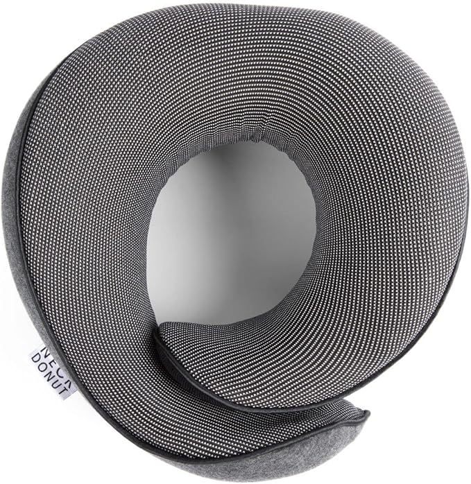 Neck Pillows for Travel - Airplane Pillow – Memory Foam for Kids & Adults – Travel Neck Pillow & Airplane Travel Essentials for Sleeping Support On Flight Or Car (Graphite Grey)