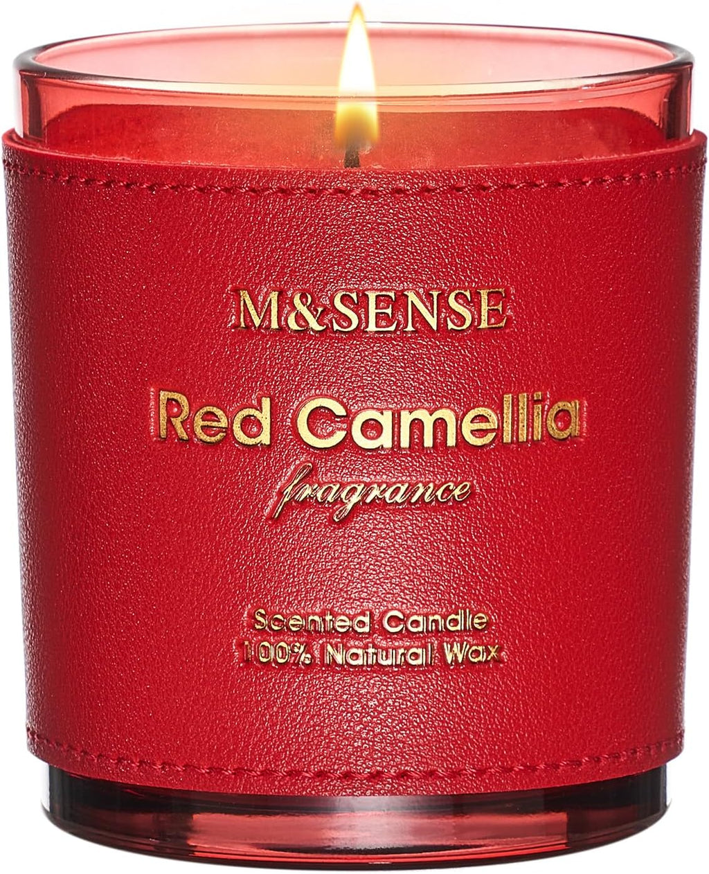 M&SENSE Citrus Floral Scented Soy Candles, Naturally Scented Vegan Soy Candle, 10oz 42-Hour Long Last Burning Time, No Toxin Bathtub Relaxing Stress Relief Home Fragrance for Women and Man