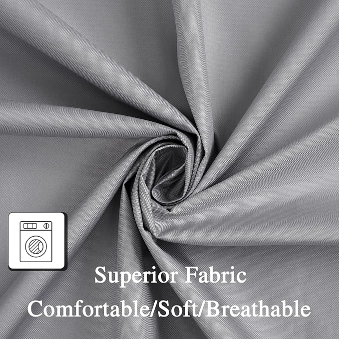 Hvqic Grey Canopy Bed Curtains - 4 Corner Post Bed Curtains Full Bed Curtains Lightproof Drapes Bed Canopy for Adults & Girls Bedroom Decoration(Full,Grey)