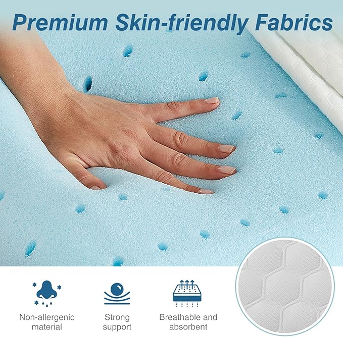 Sweetcrispy Memory Foam Sleeping, Bed Soft and Comfortable, Cooling Hotel Pillow for Side Sleeper, Removable, Machine Washable Cover, Standard Size 4 Pack, White 4 Count