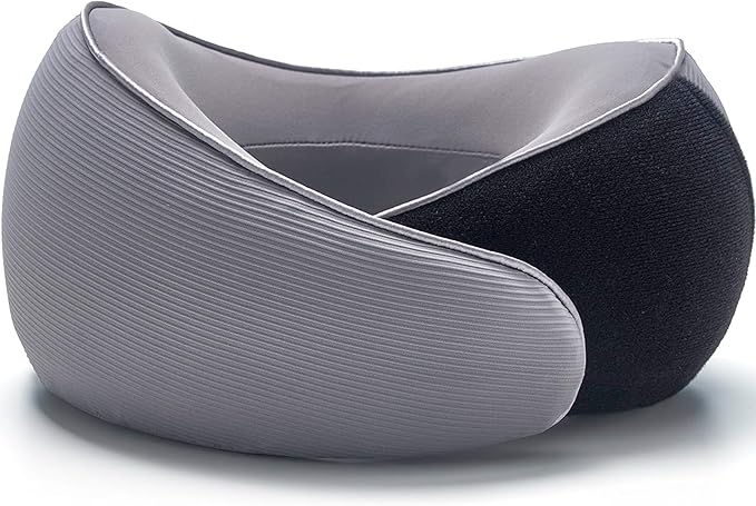 Travel Neck Pillow, Memory Foam Ergonomic Neck Pillow for Travel.Neck Support Travel Pillow for Airplane/Car Trips. Lightweight Design for Neck Pain Relief. Plane Pillow. Neck Travel Pillow