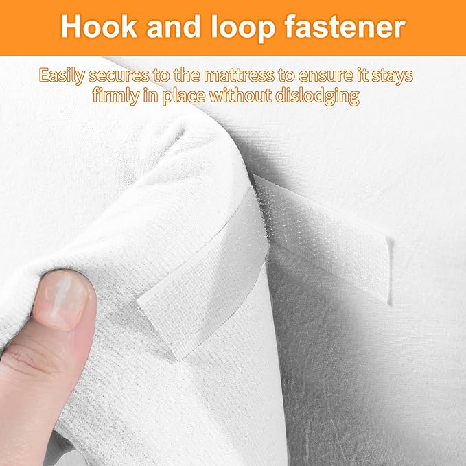MABOZOO Bed Gap Filler Cushion, Long Thick Filler Bolster Pillow Stopper for Headboard Space Gap, Bed Mattress Extender Bed Wedge Pillow (White, 1.2X8X79inch)