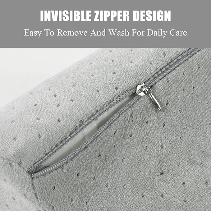 HOMBYS Memory Foam Neck Support for Short-Back Office Chair, Supportive Headrest Pillow for Neck Pressure Relief Improved Posture for Working Chair, Car and Travel