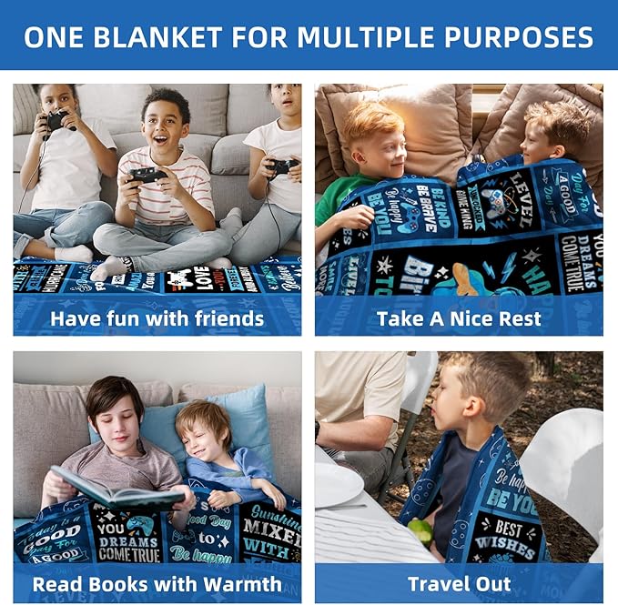 Birthday Gifts, Teen Boy Gifts Cool Stuff for Boys, Gifts for Teen Boys, Teen Gifts Kids Blanket 40x50in Teenage Boy Gifts, Kids Gifts for Teens, Teen Boys Gift Ideas, for Kids