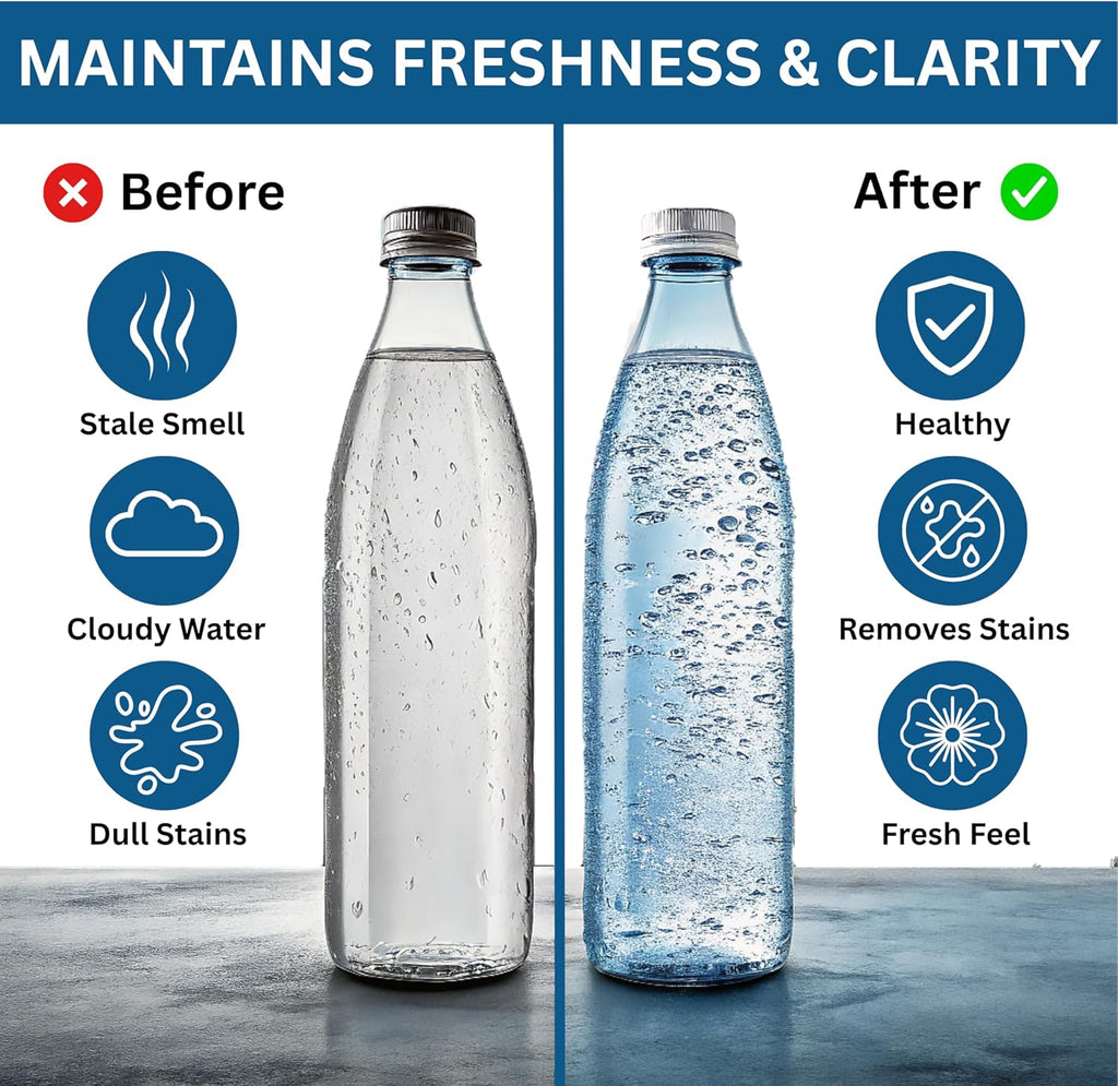 120-pcs Water Bottle Cleaner Tablets, Chlorine-free, Water Bottle cleaner, Tumbler washer and Glass bottle cleaner Removes stubborn stains and Freshens glass bottles and utensils