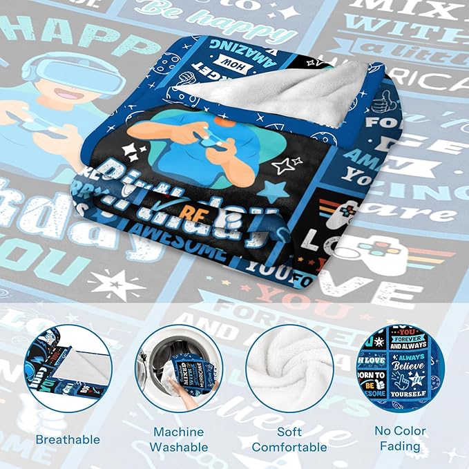 Birthday Gifts, Teen Boy Gifts Cool Stuff for Boys, Gifts for Teen Boys, Teen Gifts Kids Blanket 40x50in Teenage Boy Gifts, Kids Gifts for Teens, Teen Boys Gift Ideas, for Kids