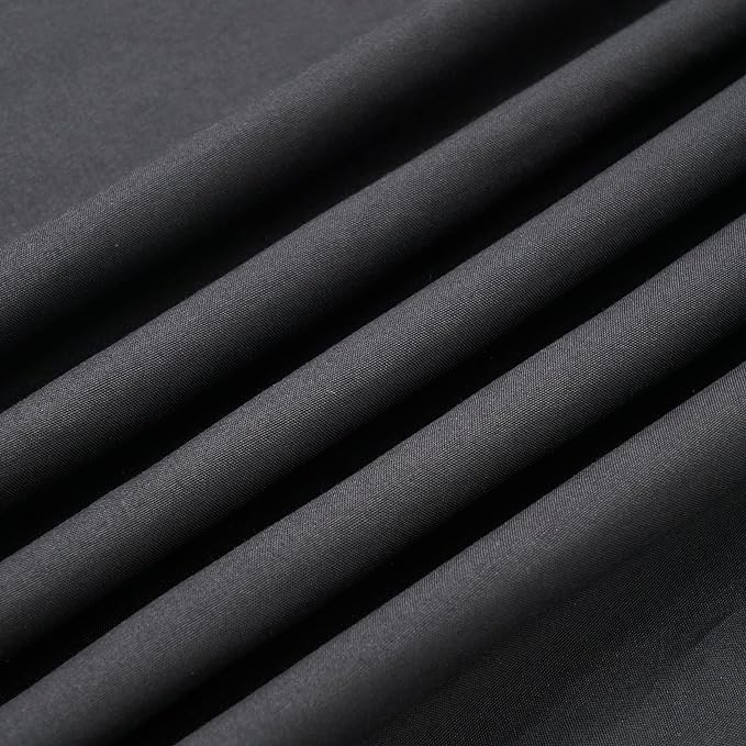 Black Canopy Bed Curtains - 4 Corner Post Bed Curtains Canopy Twin Bed Canopy Curtains for Adults Girls Bedroom Decoration(Black, Twin)