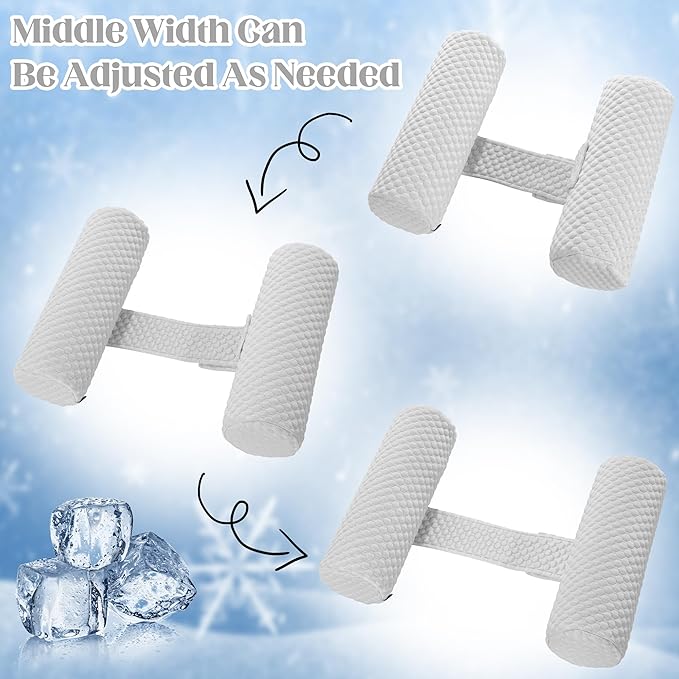 HOMBYS Cooling Memory Foam Sleep Position Training Pillow for Hot Sleeper, Body Supportive Trainer Pillow for Back Sleeper Side Sleeper, Adjustable Body Pillow - Grey