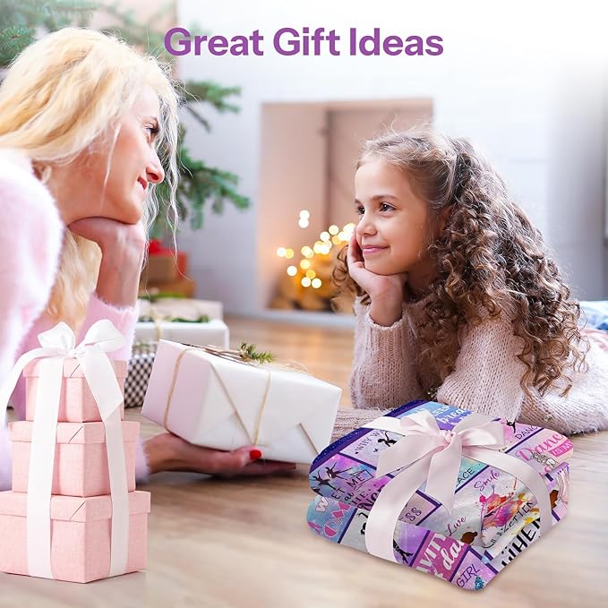 Gifts for Dancers, Dance Gifts Dance Recital Gifts for Girls, Dance Blanket, Dancer Gifts for Girls Teens, Ballet Blanket Gymnastics Blanket on Christmas Birthday Thanksgivings 60x80 in