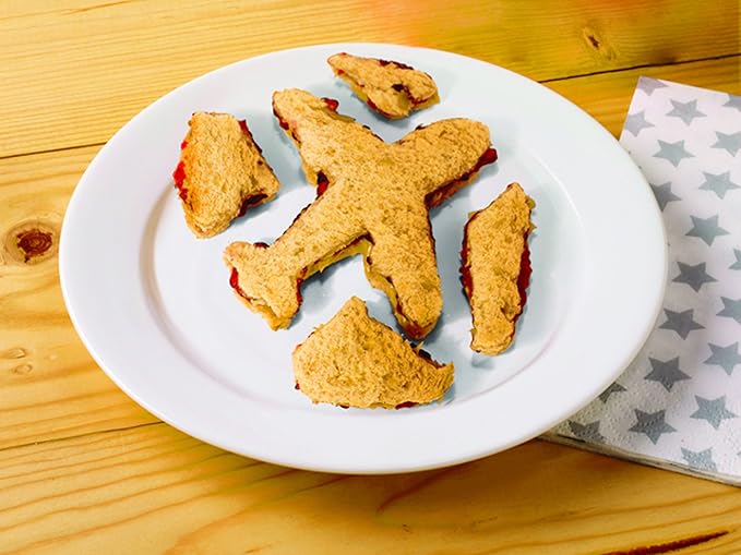 Tovolo Plane & Clouds Sandwich Shaper, Kid-Friendly, Dishwasher Safe