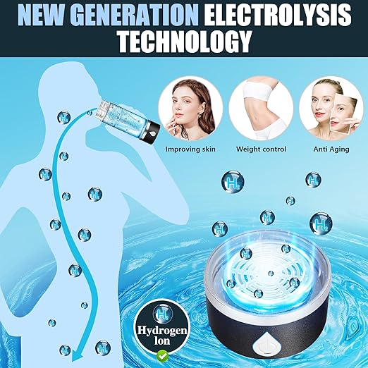 2024 Hydrogen Water Bottle Generator with 3-Minute Rapid Electrolysis Portable Hydrogen Rich Water Maker with PEM & SPE Technology Ionized Water Generator for Enhancing Water Quality.