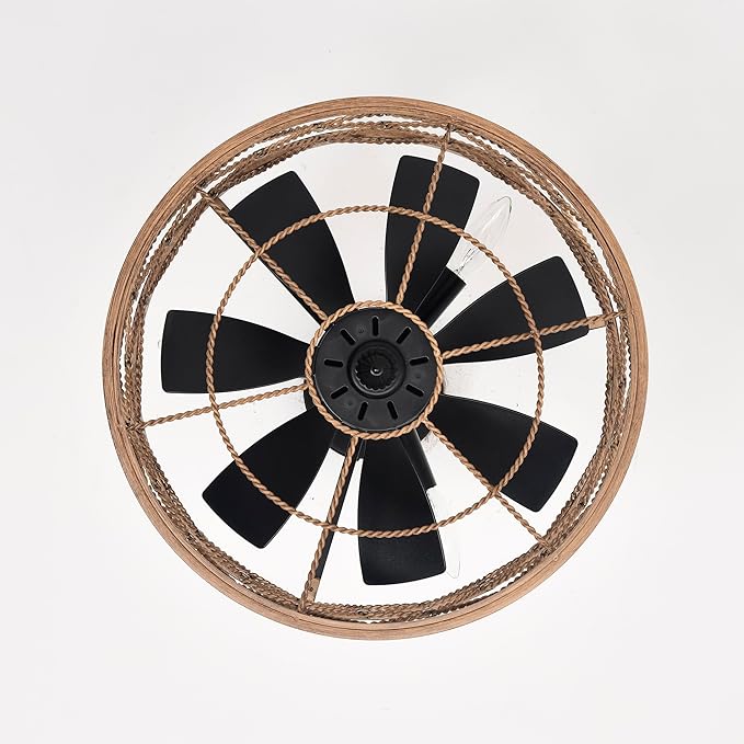 Marzell 16 Inch Modern Wood Grain Fandelier