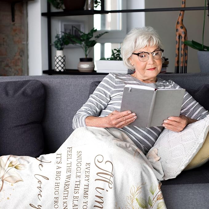 Mimi Gifts for Grandma, Mimi Gifts Throw Blanket 60" x 50", Mimi Mother’s Day, Mimi Birthday Gifts, Gifts for Mimi, Mimi Gifts from Grandchildren, Mimi Gift Ideas for Christmas Birthday