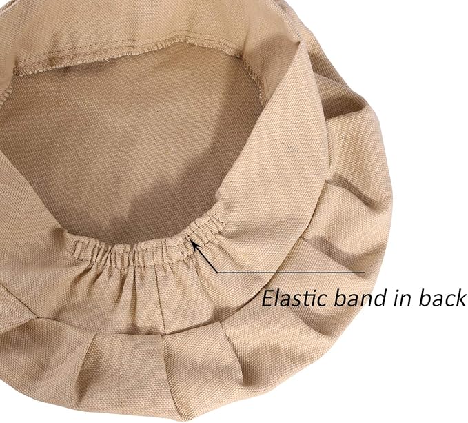 Kids Apron and Chef Hat Set-Adjustable Child Apron for Boys and Girls for Cooking Baking Khaki