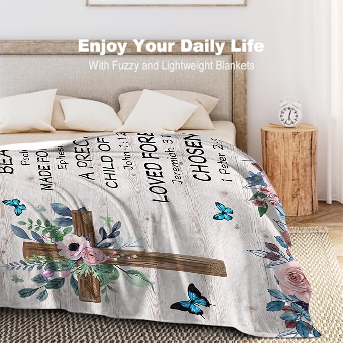 Christian Gifts, Religious Gifts for Women, Inspirational Gifts, Spiritual Gifts for Women, Birthday Gifts for Women, Christian Decor, Religious Gifts on Birthday Christmas 50x60 in