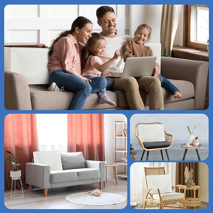 ROYALAY High Density Foam Couch Back Cushions Replacement Back Pillow Sofa Waist Cushion Stuffing Fill Supportive Back Pillow 1 Pack, Supportive Lumbar Support Pillow for Sofa, Couch-27.5"x18"